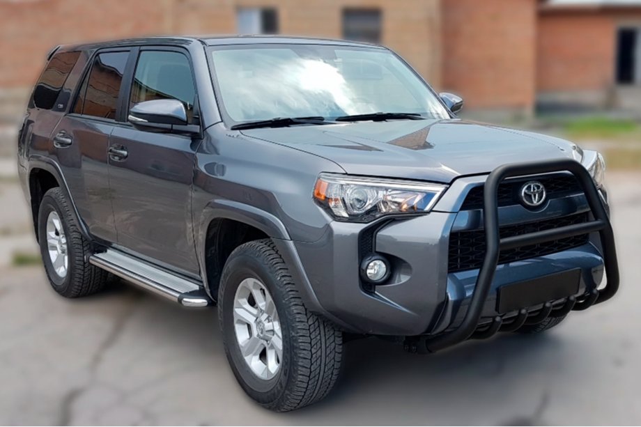 Toyota 4Runner 2009–2024 Predný ochranný rám F1-50 Black (2014-2024, nerez) Image