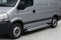 Opel Movano 2004–2010 Bočné nášľapy Rainbow (2 ks, hliník) fotografia 1