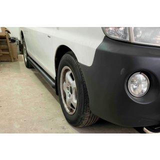 Bočné rúrky BB002 Black (2 ks, nerez) Hyundai H200, H1, Starex 1998–2007 fotografia 1