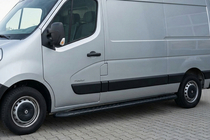 Opel Movano 2010–2021 Bočné nášľapy Bosphorus Black (2 ks, hliník) fotografia 1