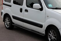 Renault Kangoo 1998–2008 Bočné rúrky Black (2 ks, nerez) fotografia 2