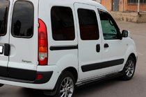 Renault Kangoo 1998–2008 Bočné rúrky Black (2 ks, nerez) fotografia 3