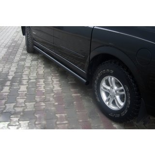 Bočné rúrky Black (2 ks, nerez) SsangYong Action 2005–2018 fotografia 1