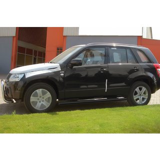 Bočné rúrky Black (2 ks, nerez) Suzuki Grand Vitara 2005–2017 fotografia 1