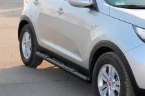 Kia Sportage 2010–2015 Bočné rúrky Black (2 ks, nerez) fotografia 4