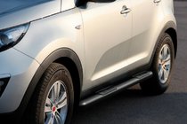 Kia Sportage 2010–2015 Bočné rúrky Black (2 ks, nerez) fotografia 3