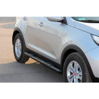 Bočné rúrky Black (2 ks, nerez) Kia Sportage 2010–2015 fotografia 4