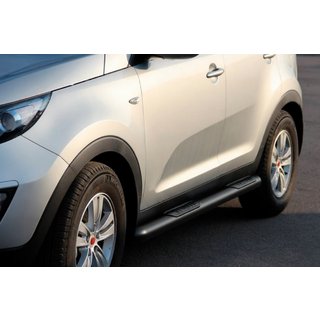Bočné rúrky Black (2 ks, nerez) Kia Sportage 2010–2015 fotografia 3