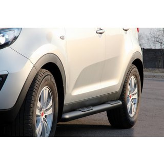 Bočné rúrky Black (2 ks, nerez) Kia Sportage 2010–2015 fotografia 1
