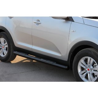 Bočné rúrky Black (2 ks, nerez) Kia Sportage 2010–2015 fotografia 2