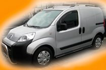 Peugeot Bipper 2008–2017 Bočné rúrky Black (2 ks, nerez) fotografia 1
