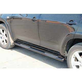 Bočné rúrky pre štandardnú základňu Black (2 ks, nerez) Toyota Rav 4 2006–2013 fotografia 4