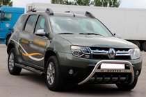 Renault Duster 2008–2017 Bočné rúrky s vložkami Black (2 ks, nerez) fotografia 5