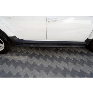 Bočné rúrky s vložkami Black (2 ks, nerez) Dacia Duster 2008–2018 fotografia 1