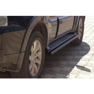 Bočné rúrky Black (2 ks, nerez) Mitsubishi Pajero Wagon IV 2006–2021 fotografia 1