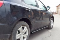 Geely Emgrand X7 2011– Bočné rúrky Black (2 ks, nerez) fotografia 3