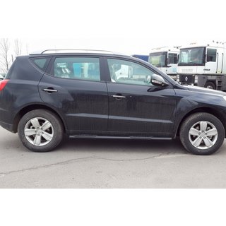Bočné rúrky Black (2 ks, nerez) Geely Emgrand X7 2011– fotografia 2