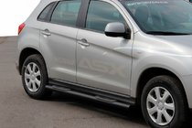 Mitsubishi ASX 2010–2023 Bočné rúrky BB002 Black (2 ks, nerez) fotografia 1