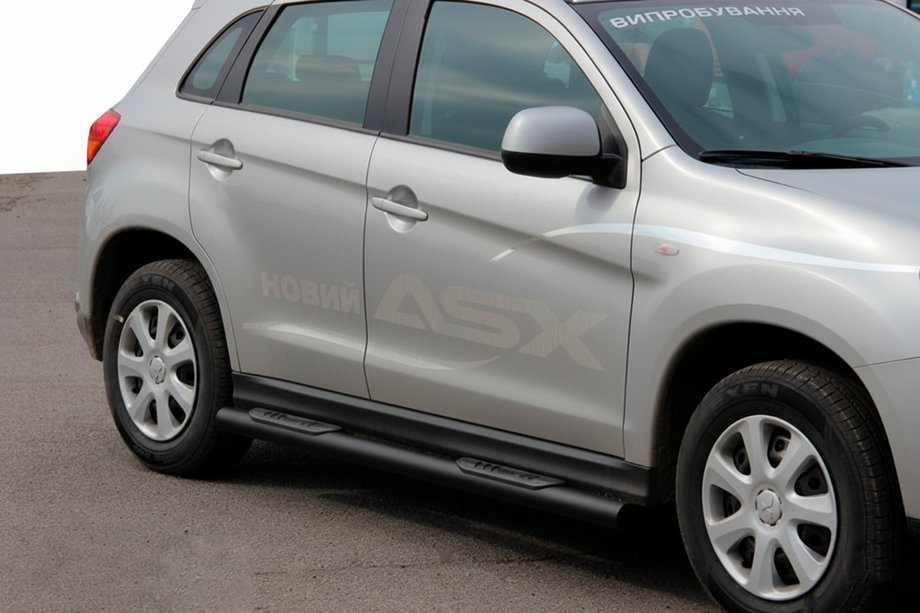 Mitsubishi ASX 2010–2023 Bočné rúrky BB002 Black (2 ks, nerez) Image