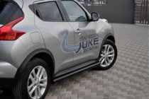 Nissan Juke 2010–2019 Bočné rúrky Ø60 Black (2 ks, nerez) fotografia 2