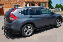 Honda CRV 2012–2016 Bočné rúrky BB002 Black (2 ks, nerez) fotografia 4