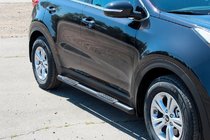 Kia Sportage 2015–2021 Bočné rúrky BB002 Black (2 ks, nerez) fotografia 4