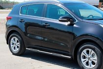 Kia Sportage 2015–2021 Bočné rúrky BB002 Black (2 ks, nerez) fotografia 5