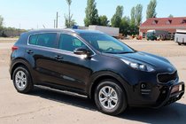 Kia Sportage 2015–2021 Bočné rúrky BB002 Black (2 ks, nerez) fotografia 2