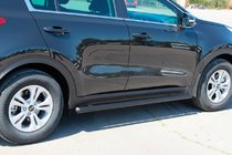 Kia Sportage 2015–2021 Bočné rúrky BB001 Black (2 ks, nerez) fotografia 1
