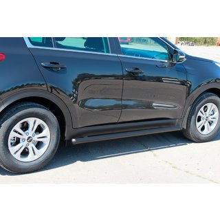 Bočné rúrky BB001 Black (2 ks, nerez) Kia Sportage 2015–2021 fotografia 1