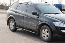 SsangYong Kyron 2005–2014 Bočné rúrky BB002 Black (2 ks, nerez) fotografia 2