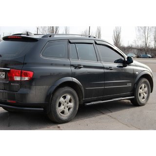 Bočné rúrky BB002 Black (2 ks, nerez) SsangYong Kyron 2005–2014 fotografia 3
