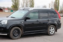 Nissan X-trail T31 2007–2014 Bočné rúrky BB002 Black (2 ks, nerez) fotografia 3