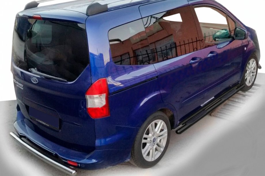 Ford Courier 2014–2023 Bočné rúrky Black (2 ks, nerez) Image