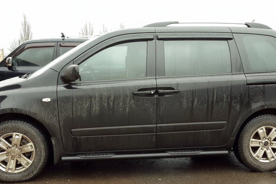 Kia Carnival 2002–2013 Bočné rúrky Black (2 ks, nerez) Image