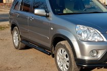 Honda CRV 2001–2006 Bočné rúrky Black (2 ks, nerez) fotografia 1