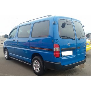 Bočné rúrky Black (2 ks, nerez) Toyota HiAce fotografia 1
