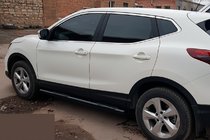 Nissan Qashqai 2014–2021 Bočné nášľapy Black (2017-2021, 2 ks, nerez) fotografia 4