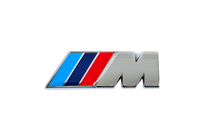 BMW Nápis M 85 × 30 mm (nehrdzavejúca oceľ) fotografia 1