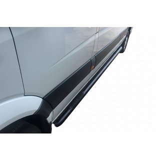 Bočné rúrky Black (2 ks, nerez) Mercedes Sprinter W906 2006–2018 fotografia 3