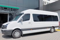 Volkswagen Crafter 2006–2016 Bočné rúrky Black (2 ks, nerez) d60, krátky rázvor fotografia 2
