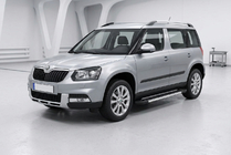 Skoda Yeti 2009–2017 Bočné nášľapy RedLine V1 (2 ks, hliník) fotografia 1