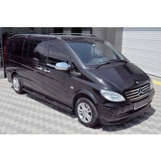 Bočné trubky Black (2 ks, nerez) Mercedes Viano 2004–2014 fotografia 1