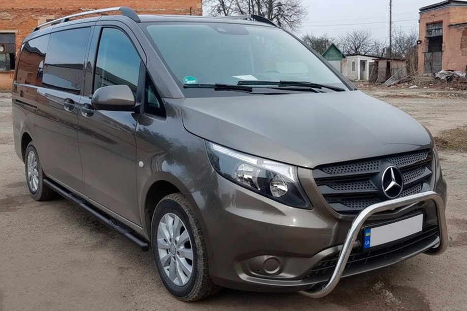 Mercedes Vito/V-trieda W447 2014– Bočné trubky Black (2 ks, nerez) Image
