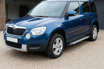 Skoda Yeti 2009–2017 Bočné prahy Line (2 ks, hliník) fotografia 1