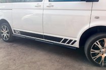 Volkswagen T5 2010–2015 Bočné rúrky Black (2 ks, nerez) fotografia 12