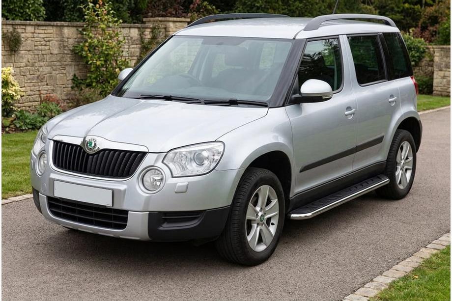 Skoda Yeti 2009–2017 Bočné prahy Maydos V1 (2 ks, hliník ↗ nehrdzavejúca oceľ) Image
