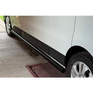 Bočné rúrky BB002 Black (2 ks, nerez) Opel Vivaro 2001–2015 fotografia 2