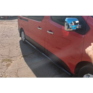 Bočné rúrky BB002 Black (2 ks, nerez) Renault Trafic 2015– fotografia 4