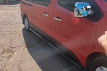 Opel Vivaro 2015–2019 Bočné rúrky BB002 Black (2 ks, nerez) fotografia 6